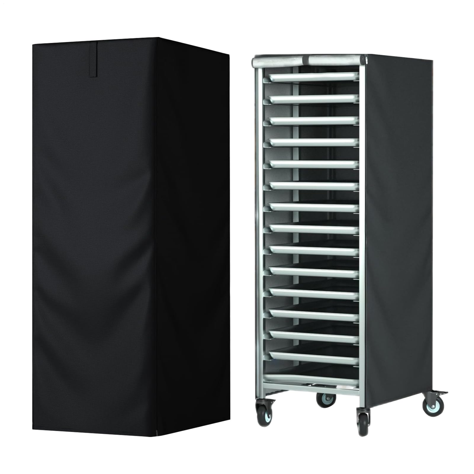 COUVERTURE DE L'ÉQUIPEMENT DE BAKEUR - Couvertures de rangement de cuisine | Équipement de cuisson professionnelle, protecteur de support de boulange de cuisine, couverture de rack à haute densit