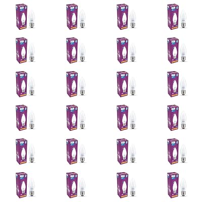 PHILIPS 4W LED Frosted Candle Bulb Pack Of 24 .