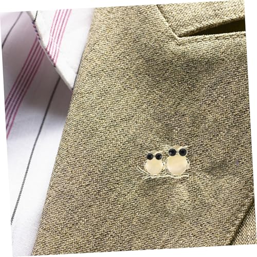 Broche hibou strass et or le raffinement d'un bijou retro