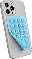 Vista 24 de Soporte de teléfono StickyGrippy con ventosa, accesorio adhesivo de silicona para teléfono para iPhone y Android, juguete antiestrés de espejo
