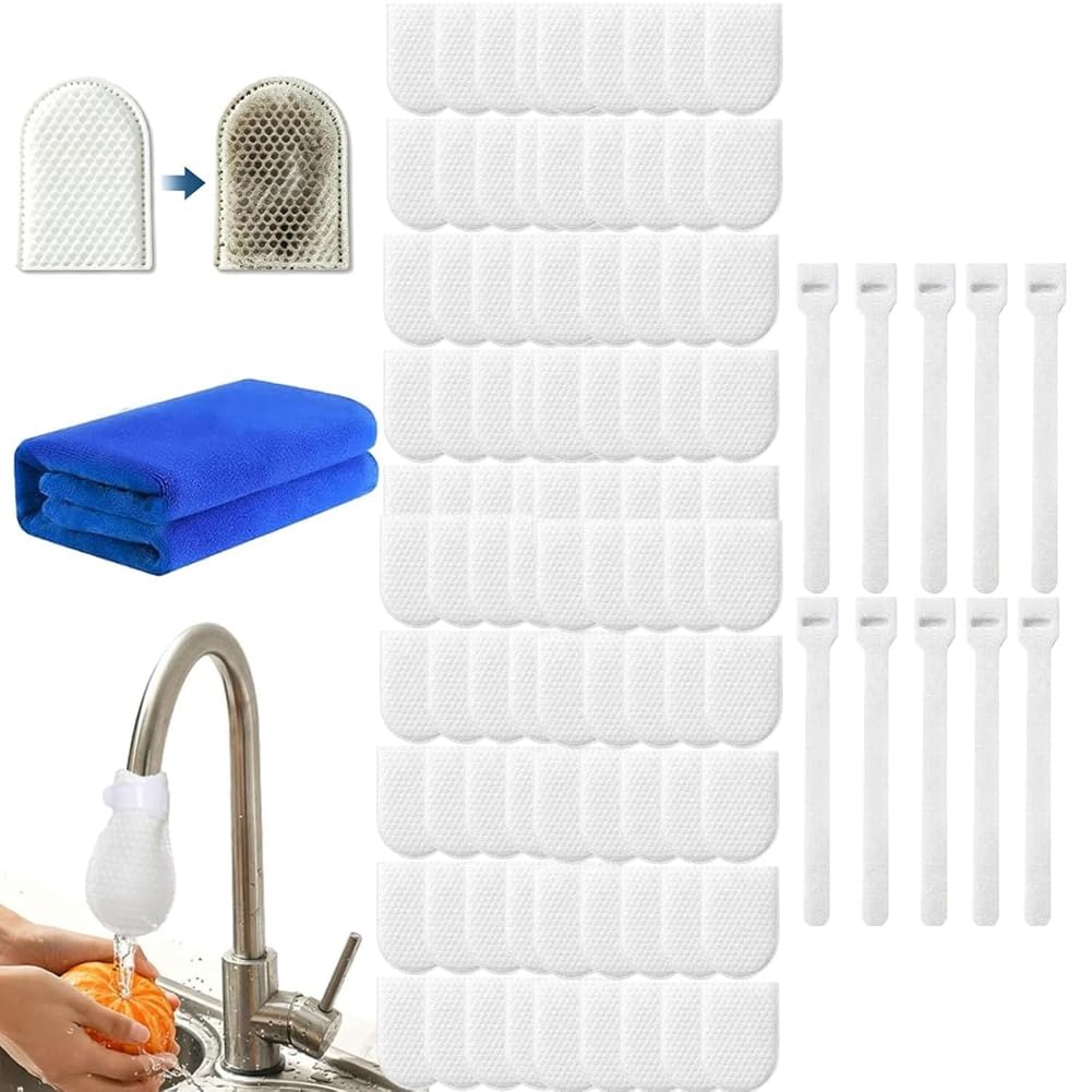 Aundhegrtt As Shown Kitchen Sink For Faucet Filter Bag, 100Pcs Cotton For Faucet Filter Bag For Filtering Tap Water