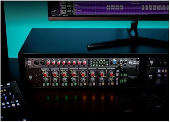 Solid State Logic SSL 18 26-In and 28-Out USB Audio Interface with 4K Analogue Enhancement, Alternative Speaker Switching, and 10 Balanced Line Outputs (Black)