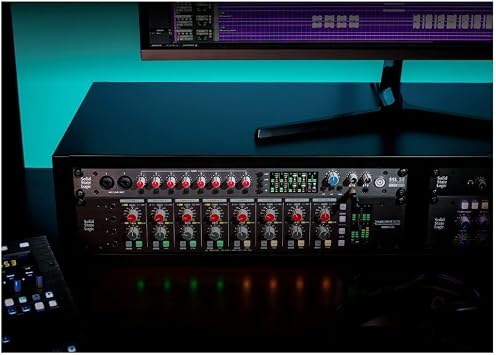 Solid State Logic SSL 18 26-In and 28-Out USB Audio Interface with 4K Analogue Enhancement, Alternative Speaker Switching, and 10 Balanced Line Outputs (Black)