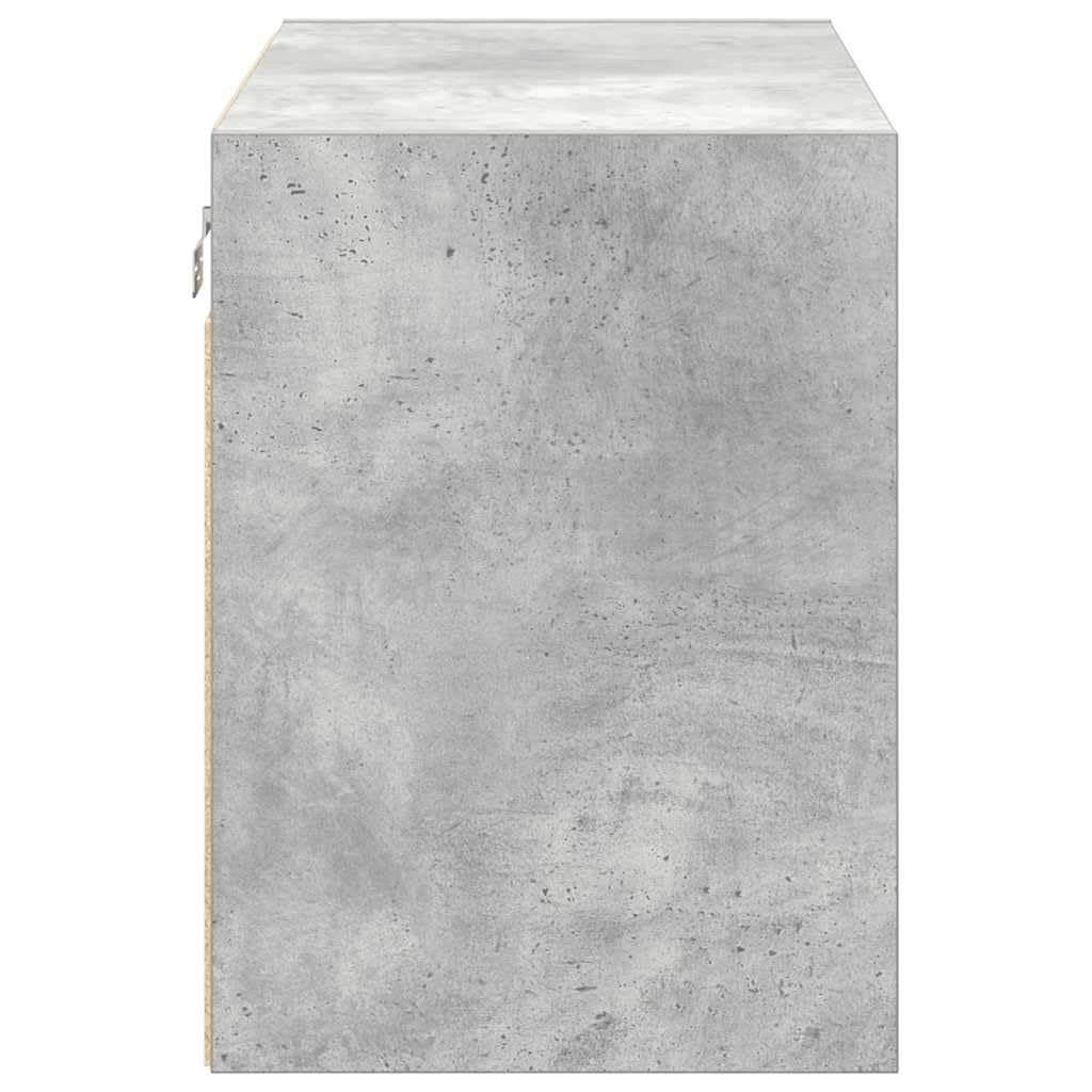 vidaXL Pensile per Garage Grigio Cemento in Legno Multistrato
