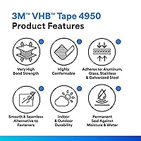 Vista 2 de 3M VHB 4950 - Cinta adhesiva