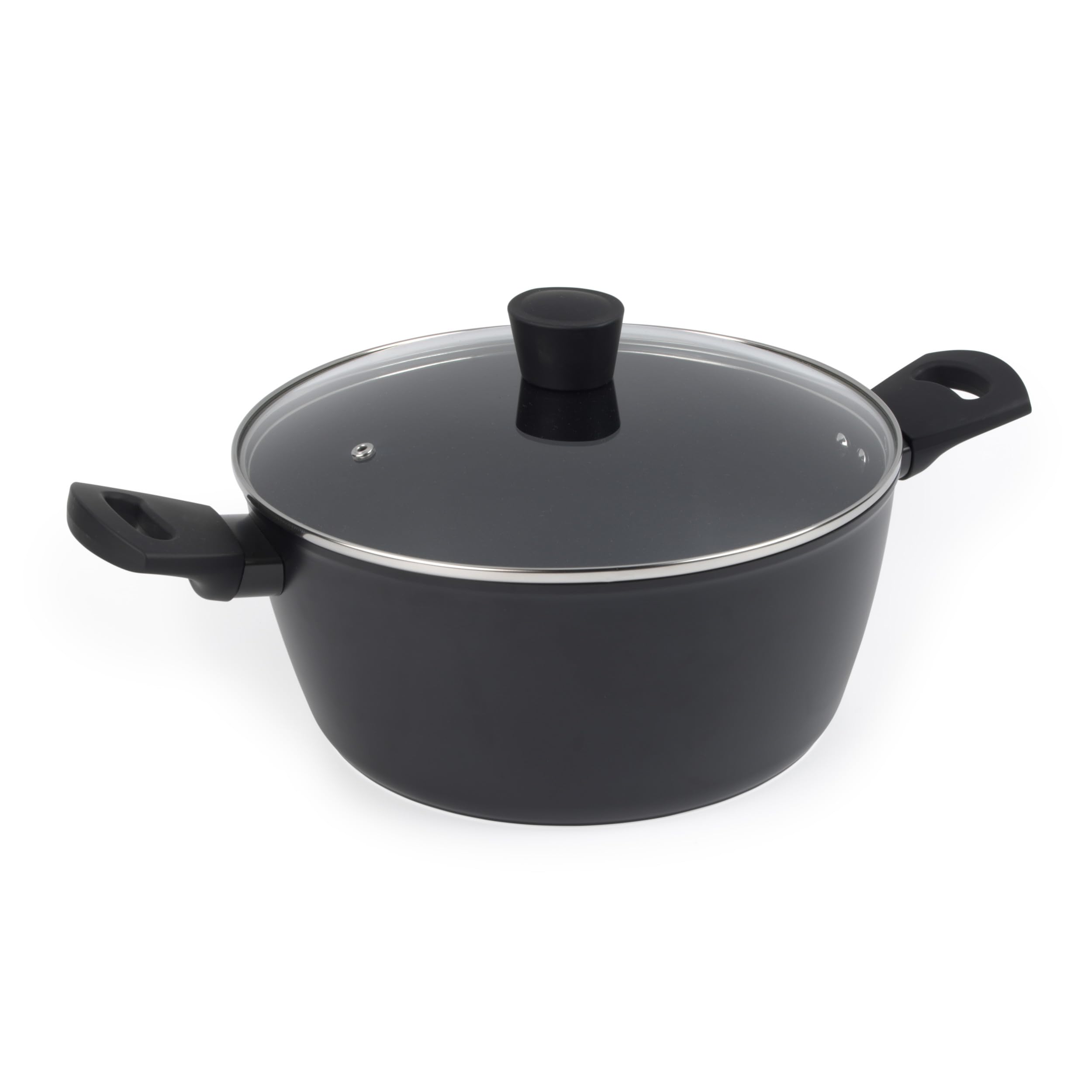 Russell Hobbs RH03266EU7 Verde Thermocollar 28 cm Stockpot with Lid – Healthy Ceramic Non-Stick Coating, PFAS-Free, Recycled Aluminium Body Soup Pot, Side Handles, Temperature Indicator Cookware — image 1