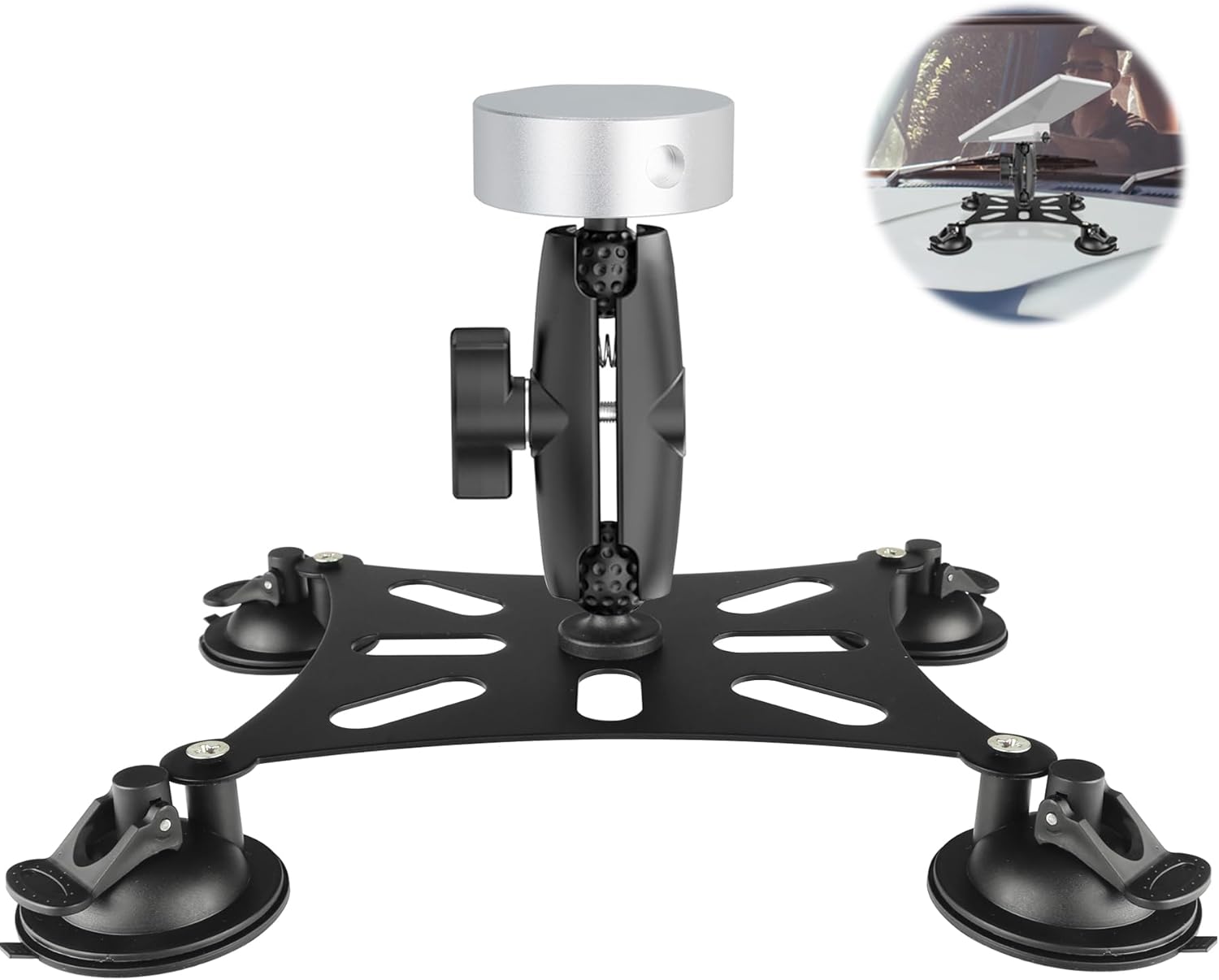 Starlink Mini Mount,Starlink Mini Roof Mount with Strong Suction Cup,Starlinkmini Car Mount for Sunroof/Front/Rear Window/Roof,Adjustable Suction Cup Mount