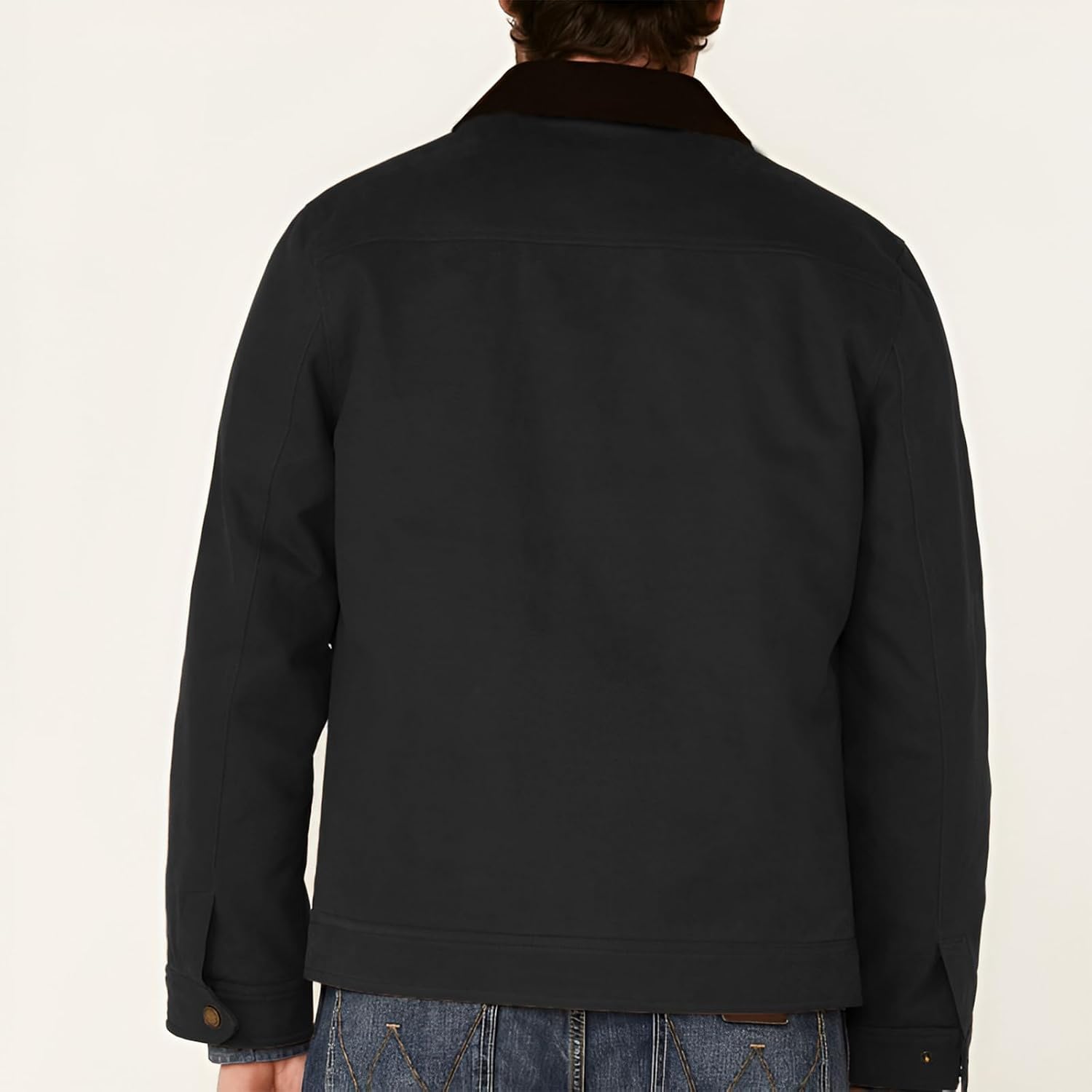 Men's Casual Bomber Jacket Lightweight Full Zip Up Vintage Jacket Barn Shacket, M-2XL