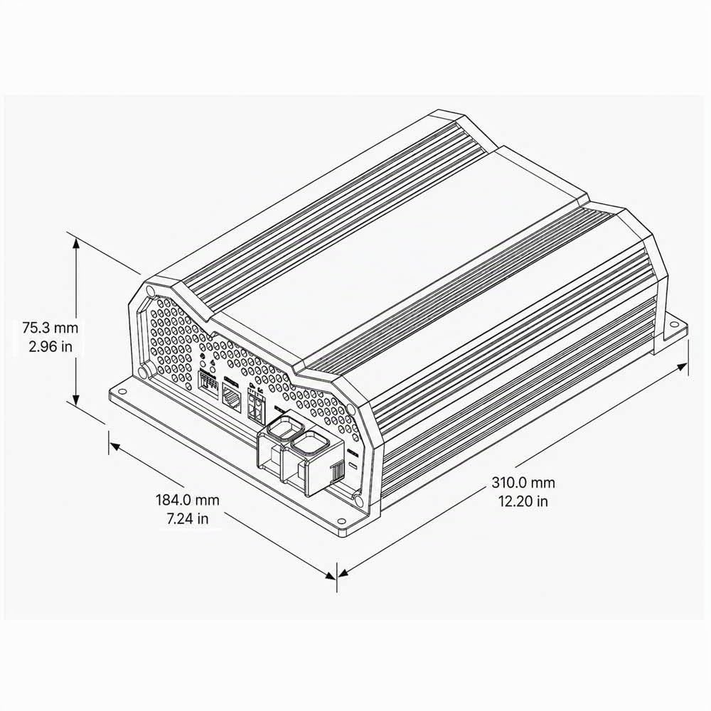 Cargador baterías Booster 12v a 12v 60a, para autocaravanas, Autos, 4x4, 3 etapas, Protecciones electrónicas, Carga rápida, Compatible con Euro 6