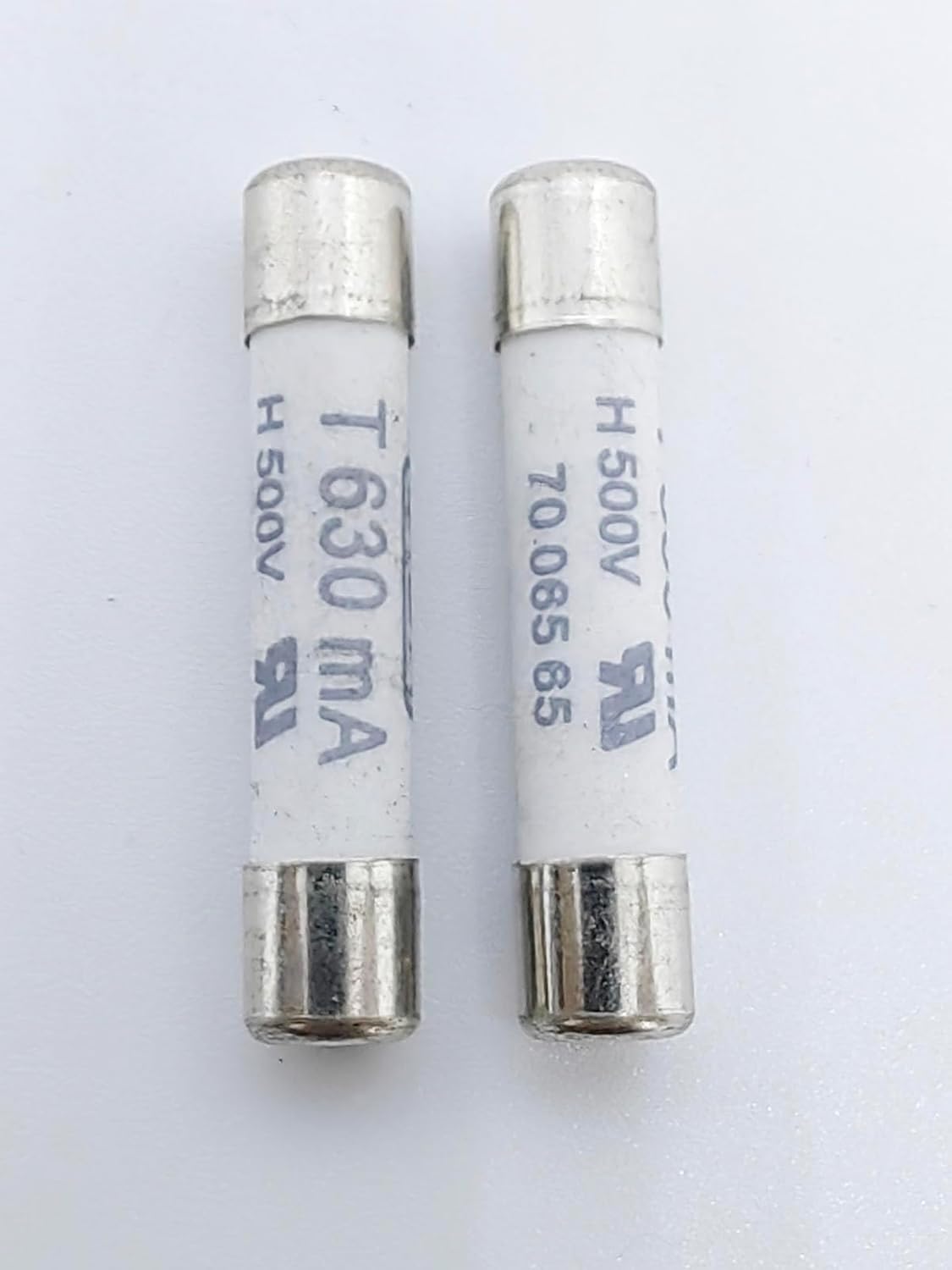 5 Pcs Multimeter Ceramic Tube delay Cylindrical Fuse 7006565 630mA T630mA H500V