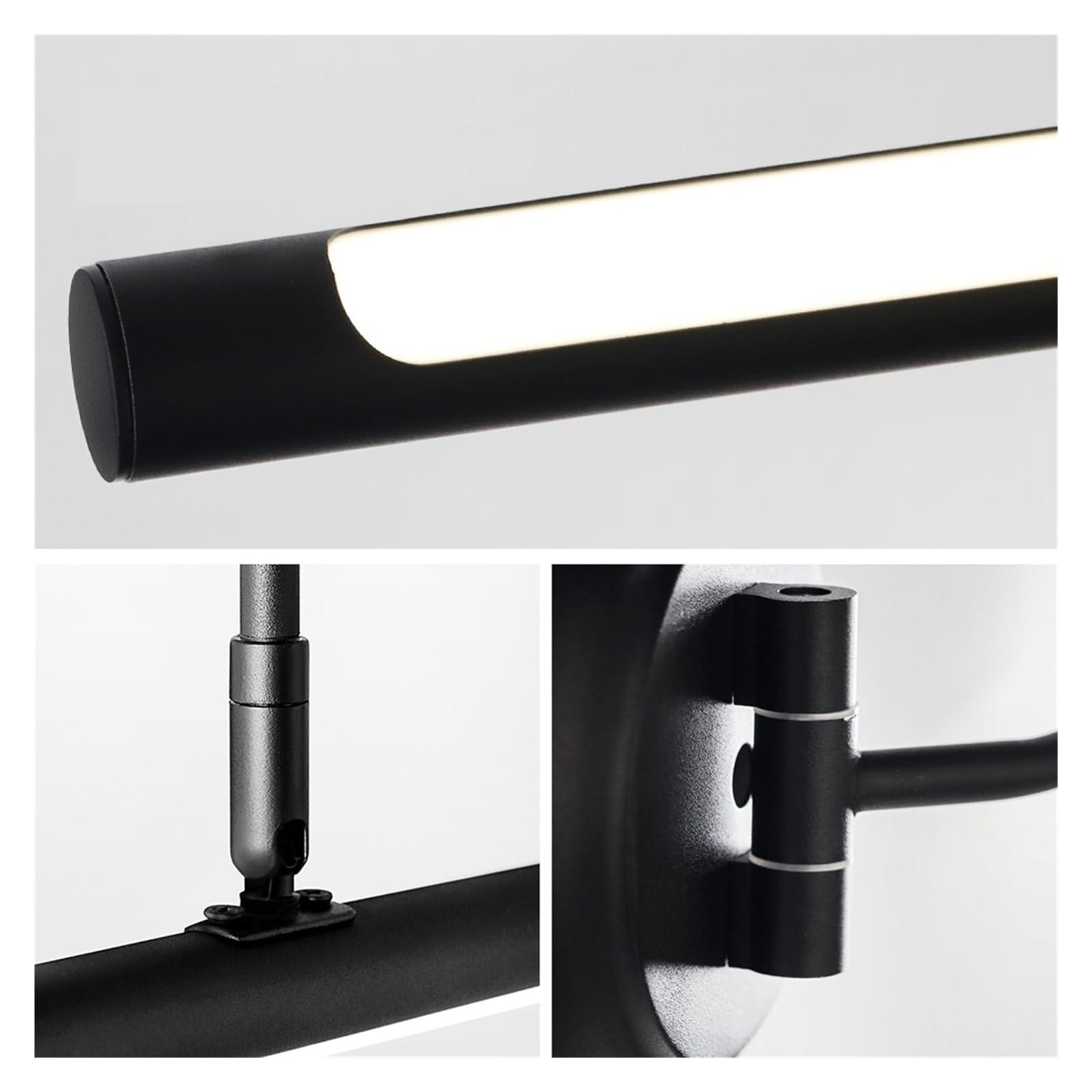 Moderna applique da parete a led nera for specchio bagno AC85-265V Lampade for interni 16 22W Luce for foto lunga Piccolo E Luminoso(Cool,40CM)