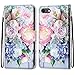 Produktbild ShinyCase für iPhone 7 Leder Hülle für iPhone 7,iPhone8 Schutzhülle Brieftasche Handyhülle Kartenfächer Magnetholster Etui Stoßfest Anti-Scratch Handytasche Ständer -Frische Blumen