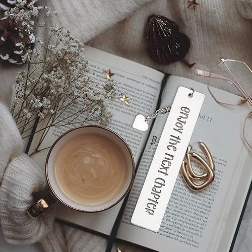 Miniatura 4 de Enjoy The Next Champer - Marcapáginas inspirador para mujeres, compañeros de trabajo, escritores, amantes de los libros, regalos de jubilación para