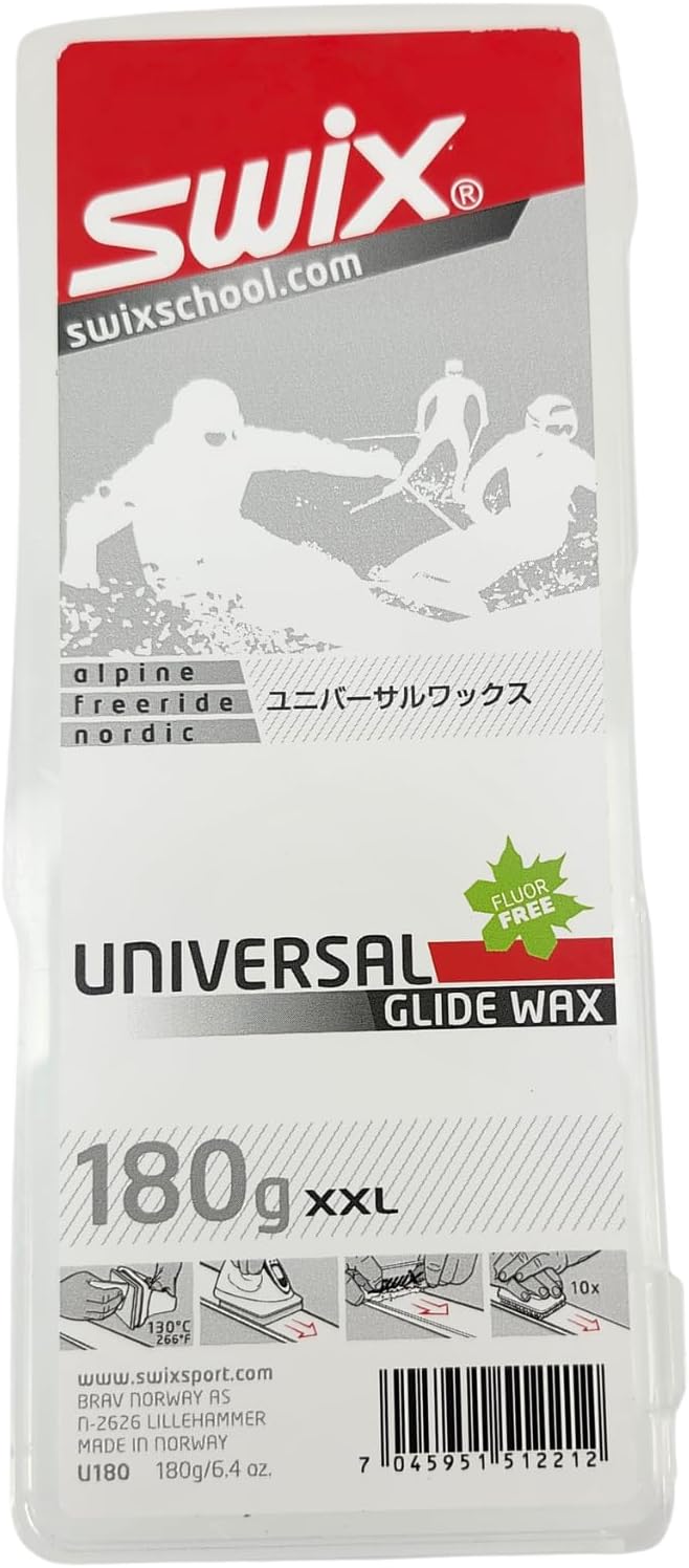 Swix Universal Ski/Snowboard Glide Wax, 60g or 180g