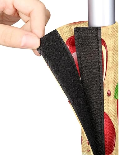 Vista 73 de Pardick Juego de 2 fundas para manija de puerta de refrigerador, huevo de madera de Pascua, lavable, para nevera, lavavajillas, Mocrowave, horno, z