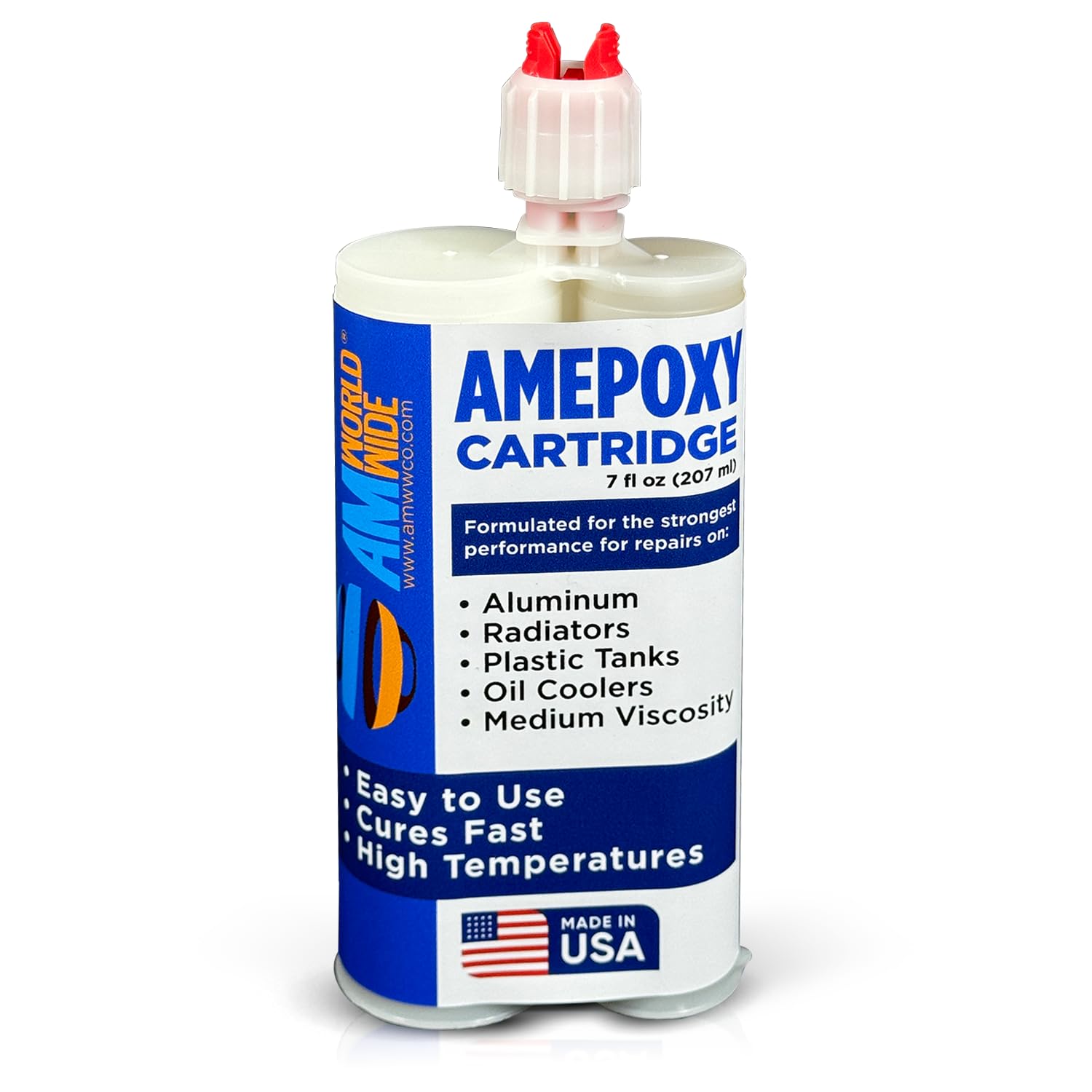 AMEPOXY High-Temperature Aluminum Radiator Repair Epoxy - 7oz Kit for Metal & Automotive Repairs Parts.