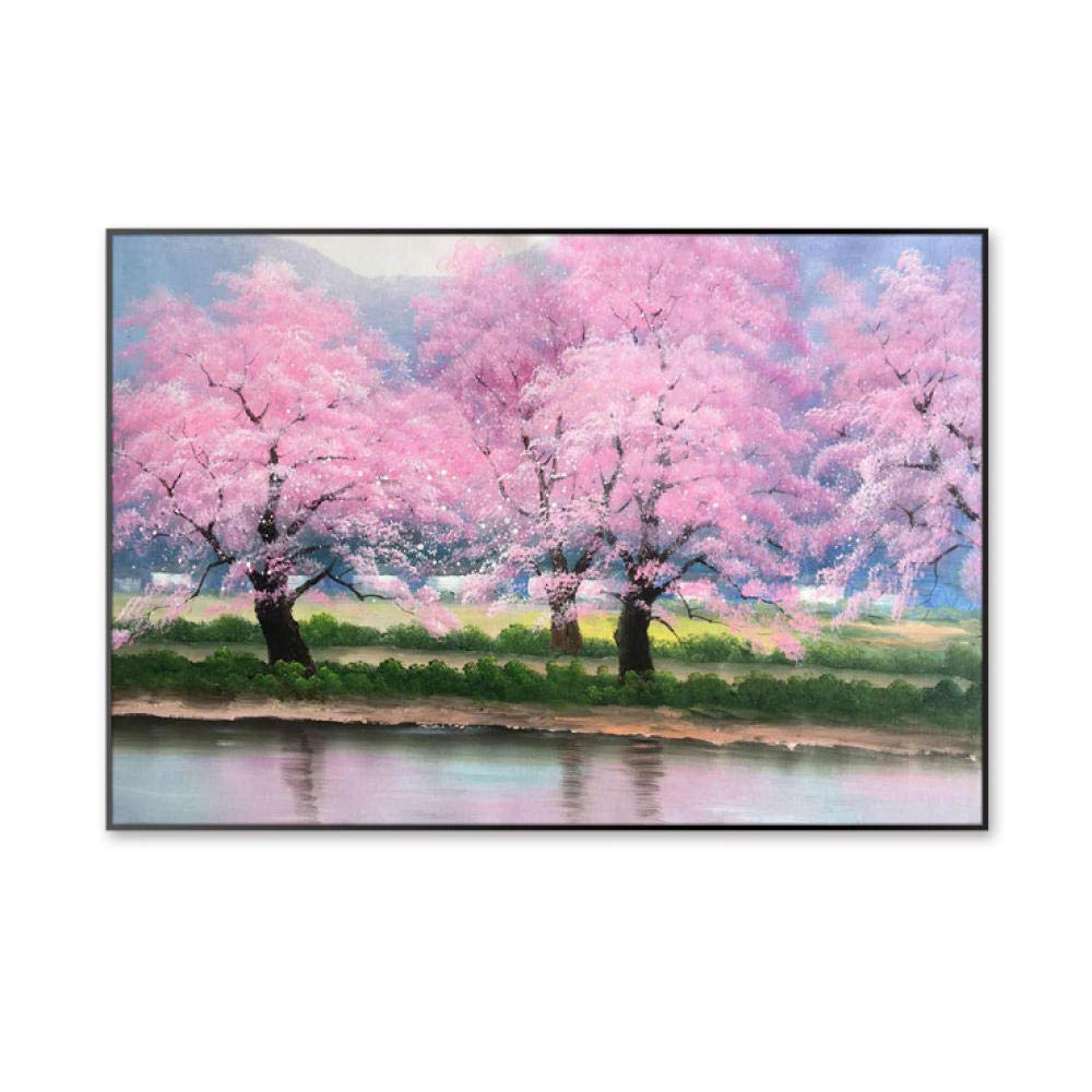 Peinture Mont Fuji pour chambre à coucher zen, toile murale suspendue paysage japonais reposant
