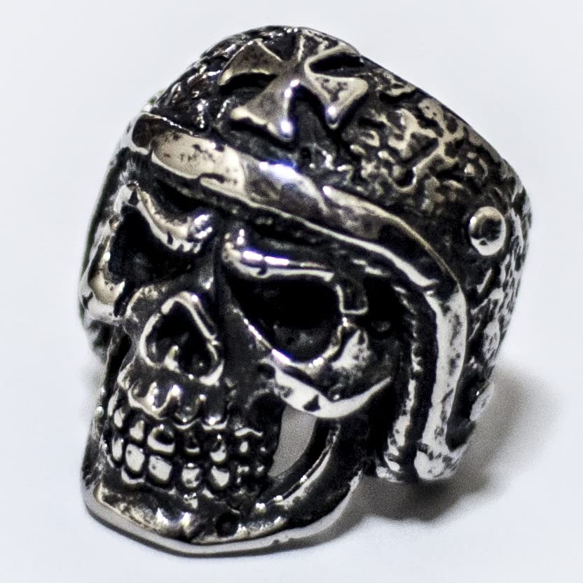 Image of Death Skull Ring for Men Stainless Steel Jewelry Biker Rings Scary Death Ring Skull for Gifts