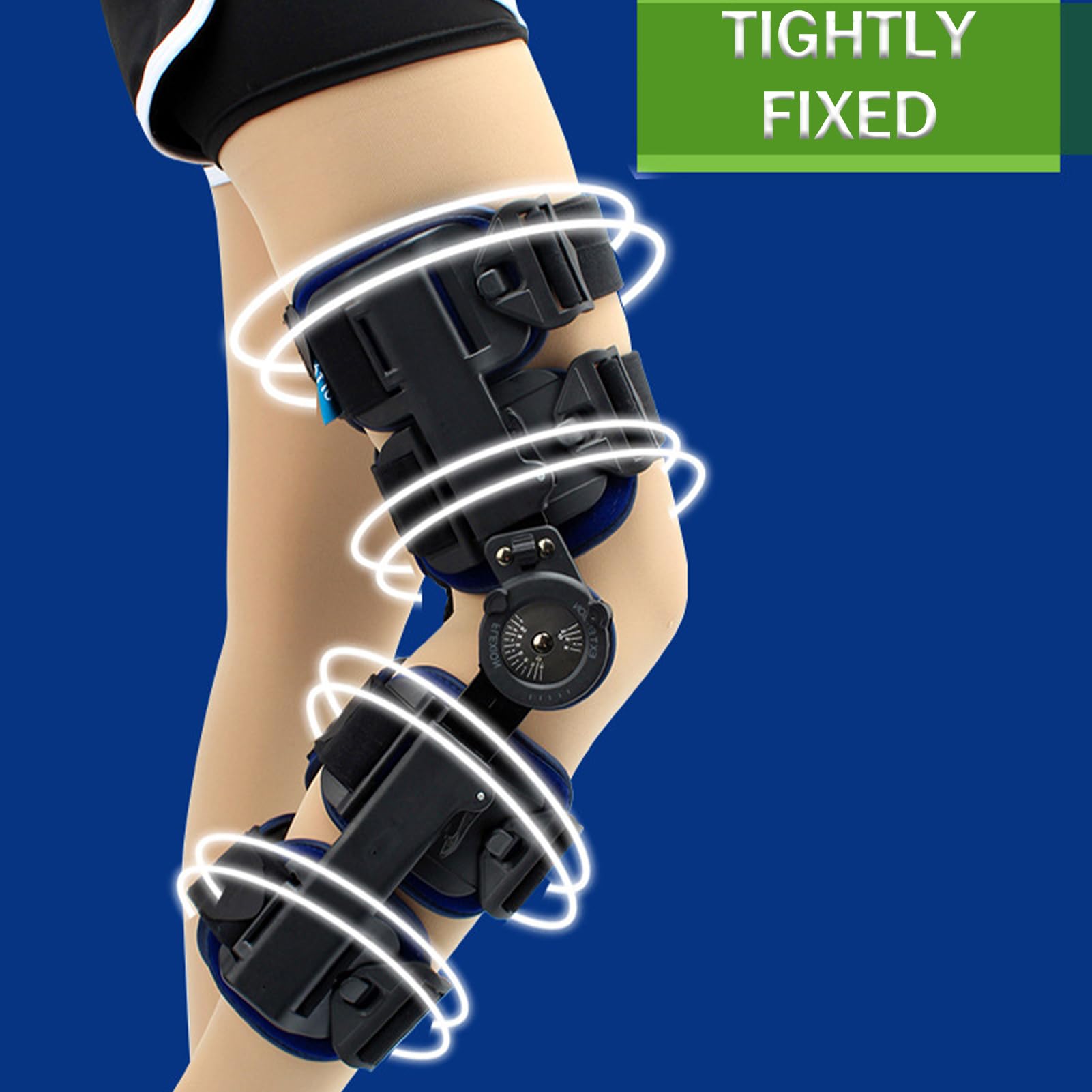 Soporte de Rodilla, Rodillera para artrosis, inmovilizador de Rodilla ROM para Artritis, osteoartritis, postoperatorio, desgarro de menisco, Longitud Ajustable