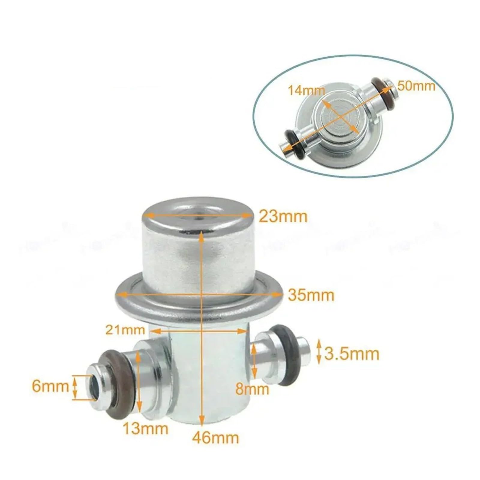 Regulador de presión combustible, Compatible for Hyundai, Accent, KIA, Sephia Spectra (1.5L, 1.6L, .8L, 1998-2005) regulador de presión de inyección de combustible d