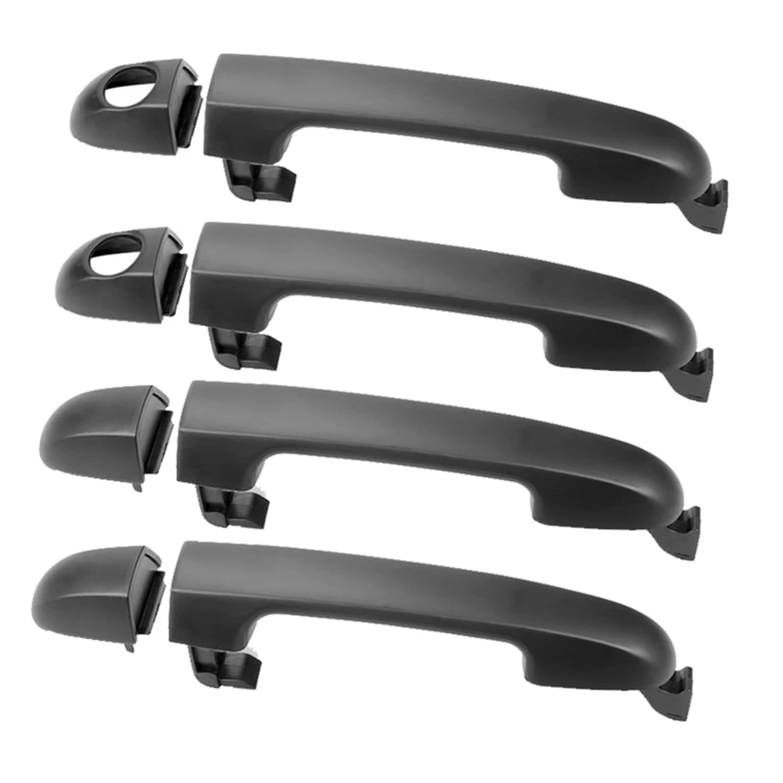 OUVECR for Hyundai for I20 PB 2009~2015 Car Outer Door Handle Decorative Auto Replacement Exterior Door Handles 82651-1J000 82651-1J000CA Car Outer Door Handle(4Handle 2 Keyhole)