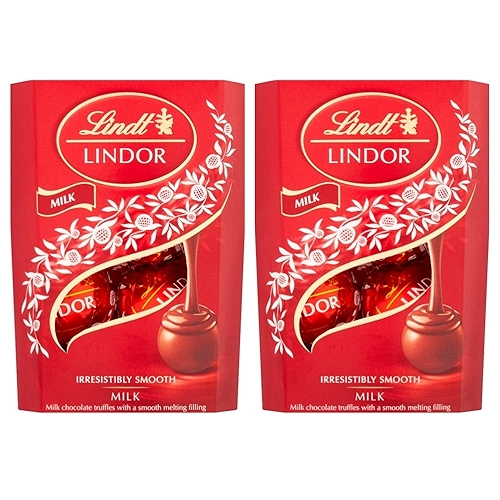 2 Caixas de 37g, Bombons de Chocolate Suiço, Lindt Lindor