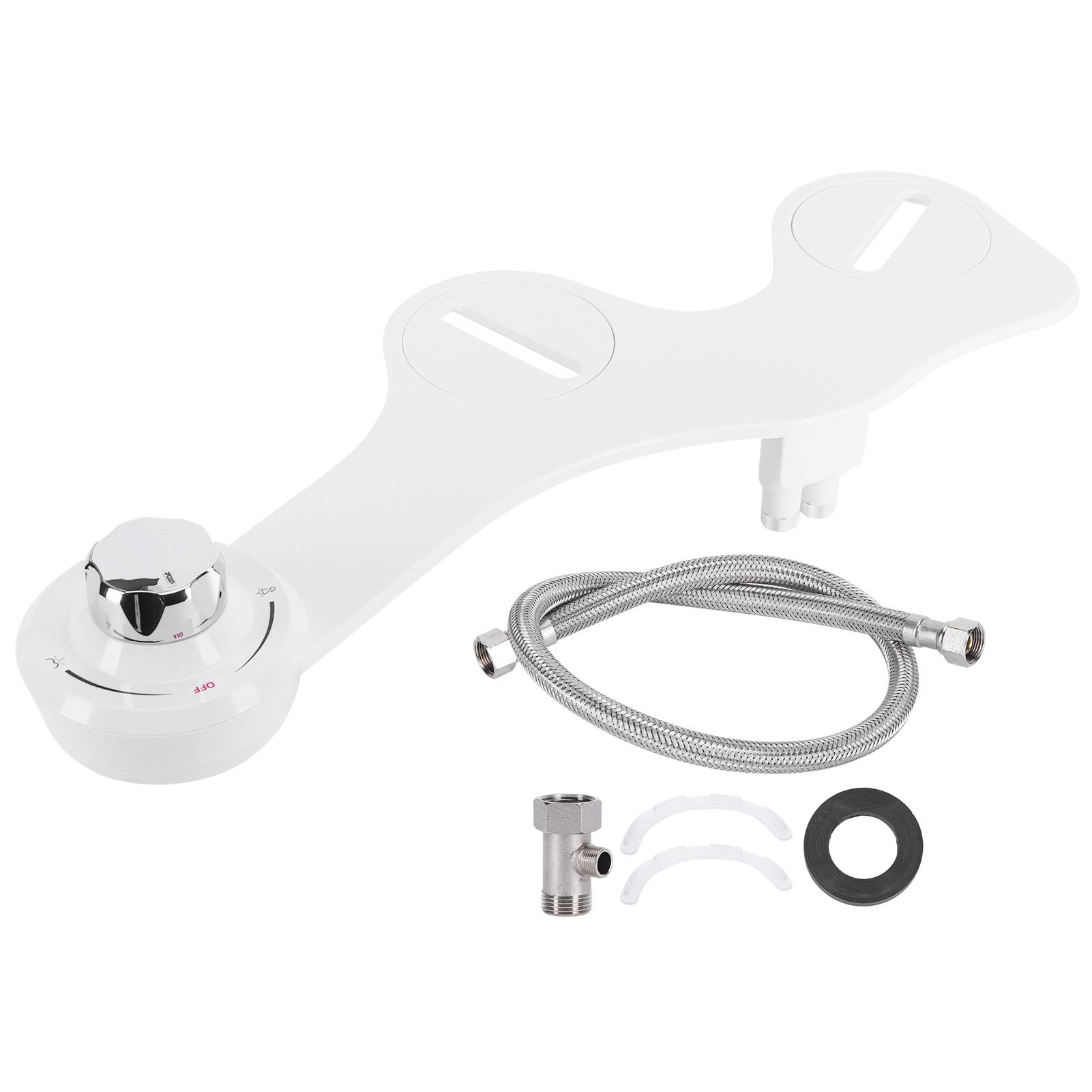 Bidet Attachment for Toilet, G7/8 No-electric Self Cleaning Home Bathroom Bidet Sprayer Mechanical Bidet Toilet Attachment for Rear and Feminine Wash