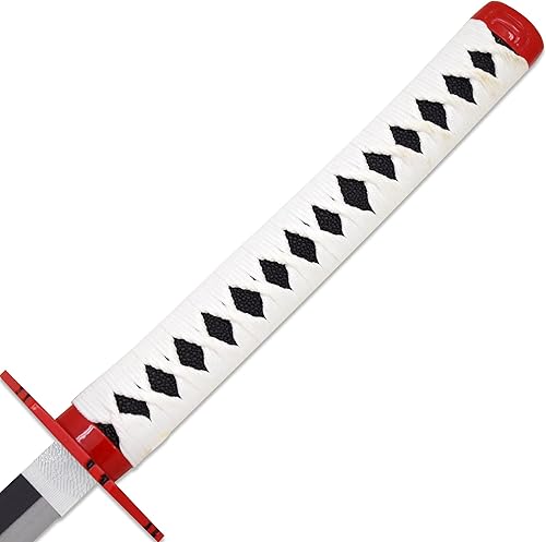 Vista 78 de Espada katana de anime para cosplay, espada Demon Slayer de metal real, acero inoxidable, Rengoku/Tanjiro/Zenitsu/Inosuke Knights, versión exquisita