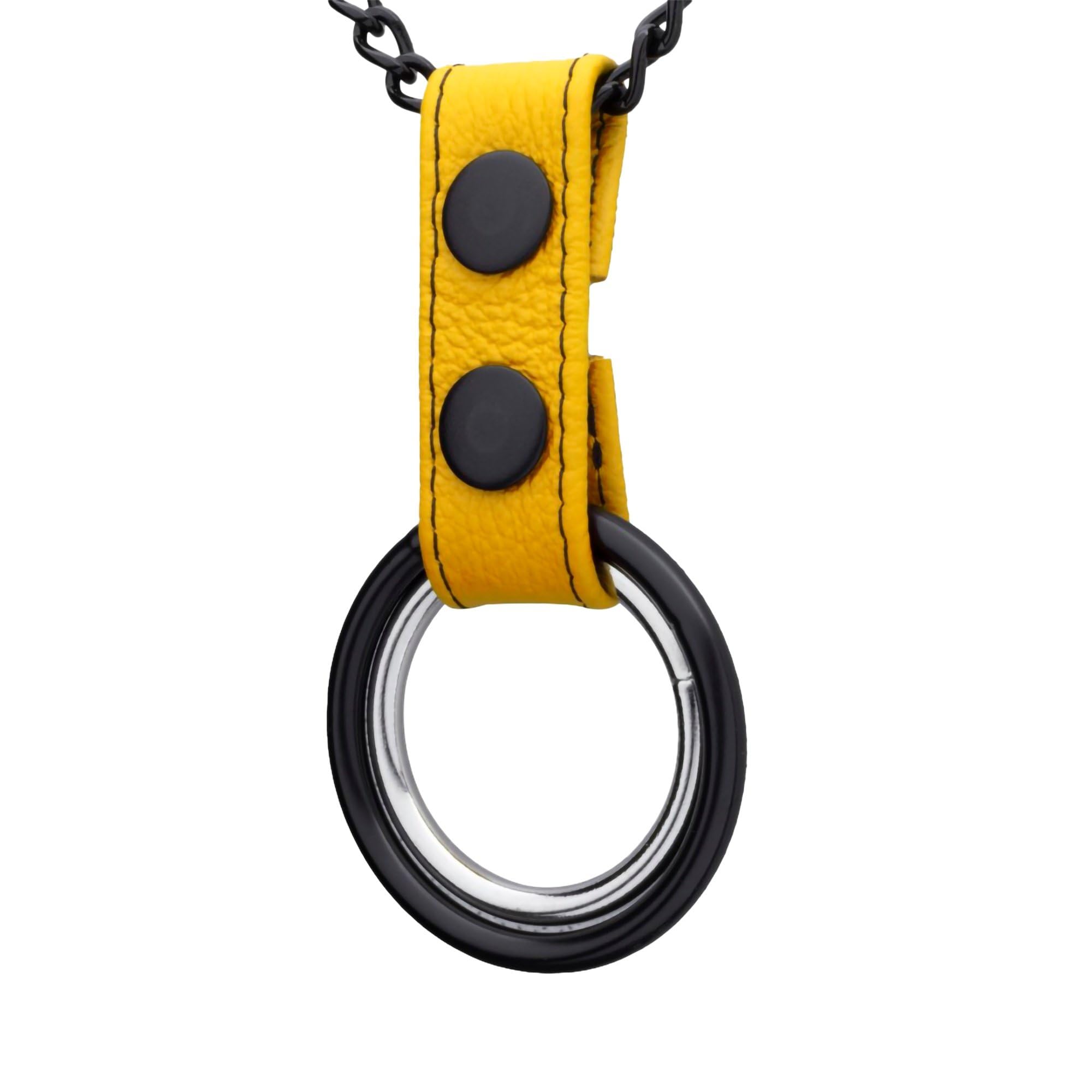 Collana con cockring - Kinky Fetish Jewelry & Cockring Set funzionale di MEO Colore giallo