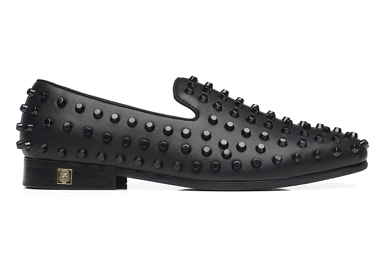Erphpre Paul Men's Studded Loafers Spikes Rivets Luxury Dress Wedding Party Prom Shoes