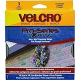 91471 Extreme Industrial-Strength Titanium Fastening Strips, 6 x 4-In, 3-Ct. - Quantity 3