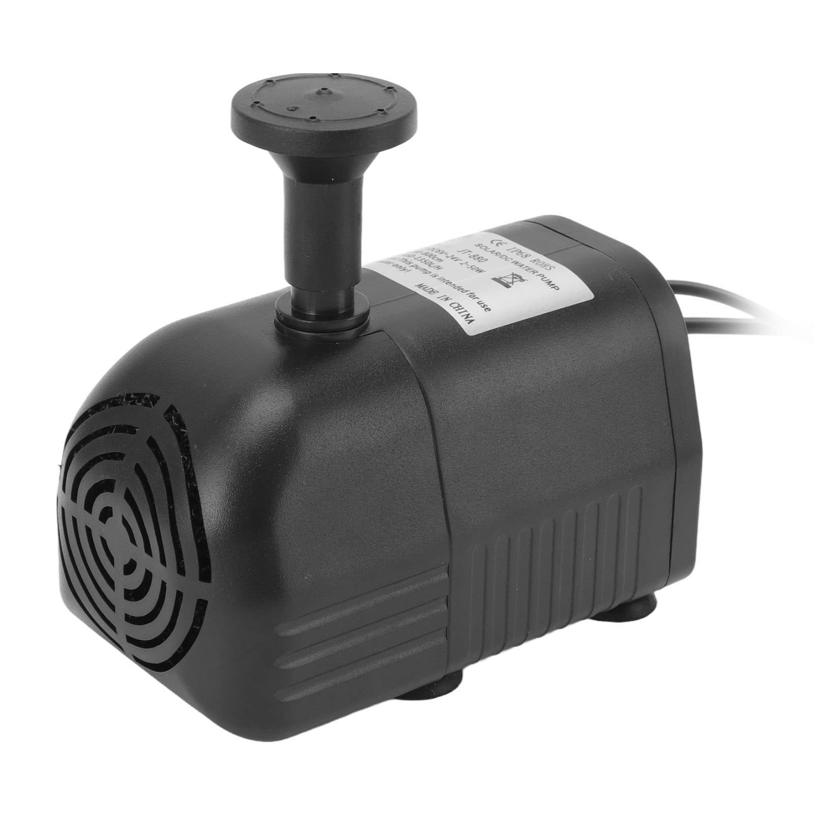 Acouto Pompa Senza Spazzole per Fontana Decorativa Sommergibile Solare in ABS con Luce per Giardino DC 6V‑24V è Realizzata in Materiale e PompaPompa SolarePompa per Fontana SolarePompa per Aeratore