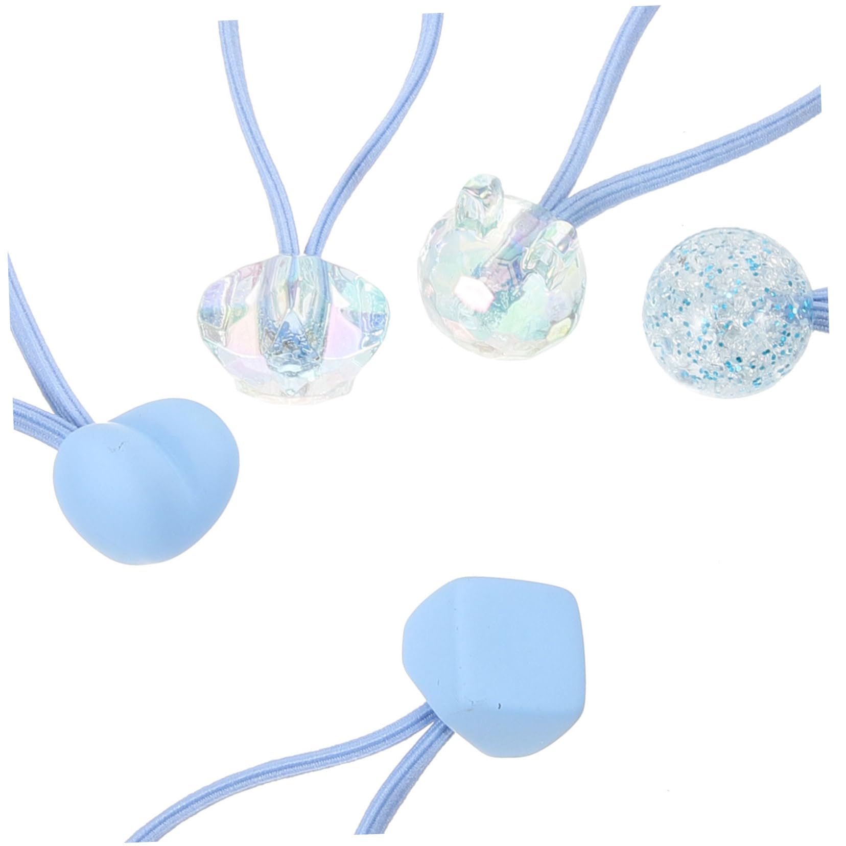 Didiseaon Juego De 5 Accesorios Para El Cabello De Moda Para Niñas: Elegantes Cuerdas Para El Cabello Bandas De Goma Decorativas Para El Cabello De Niñas 10 Unidades X 5