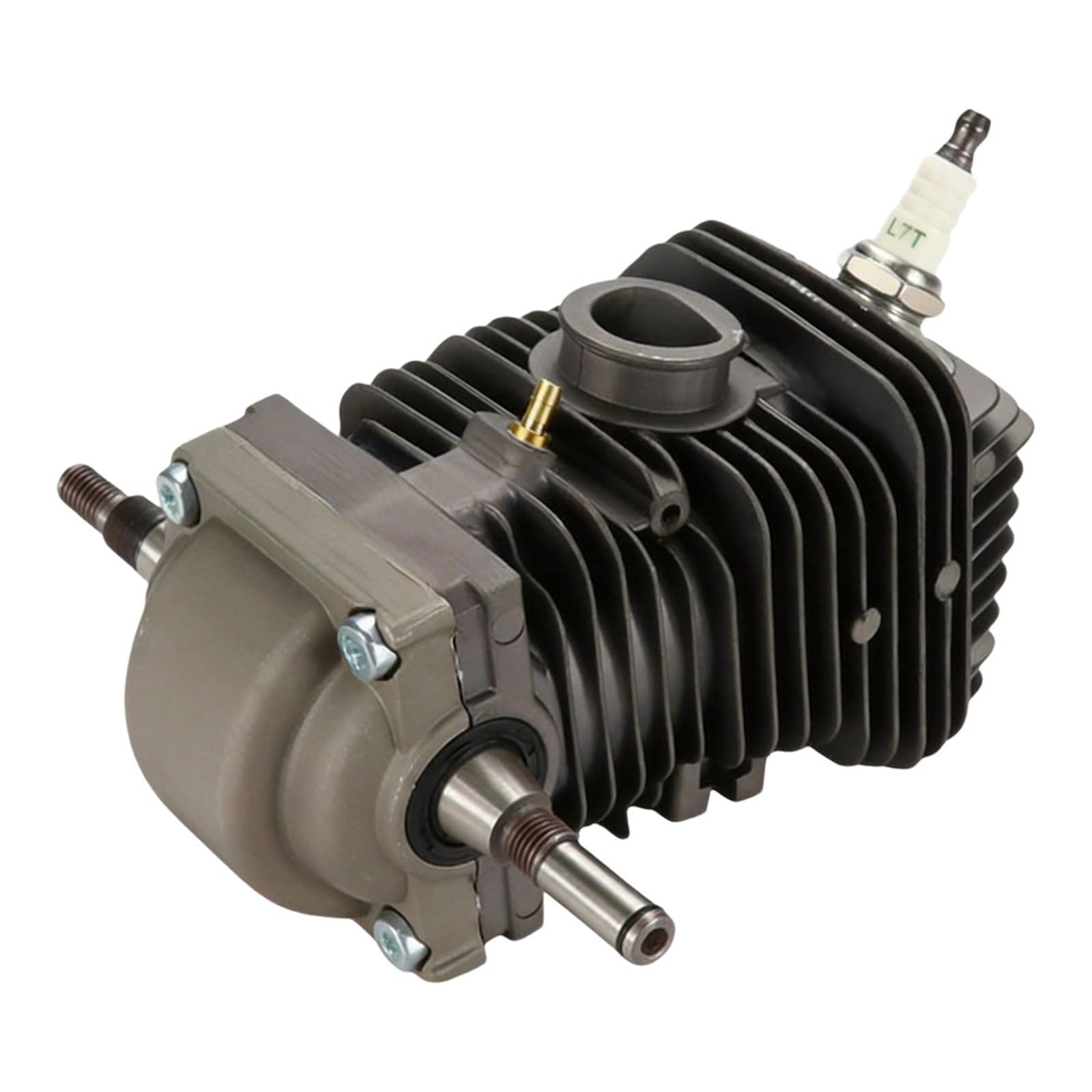 Conjunto de cilindro de 42,5mm apto for motosierras 023 025 MS230 MS250 | Con tapón de chispa y conector de cárter.