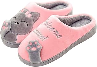 Mishansha Men's Slippers Plush Cotton Non-Slip Home Shoes Winter Men Indoor Soft Warm Shoes