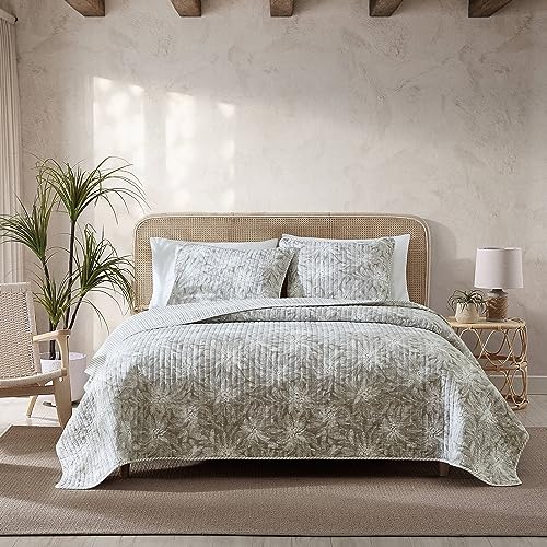 Edredón Queen Tommy Bahama de algodón reversible para evitar el calor en la ropa de cama 2
