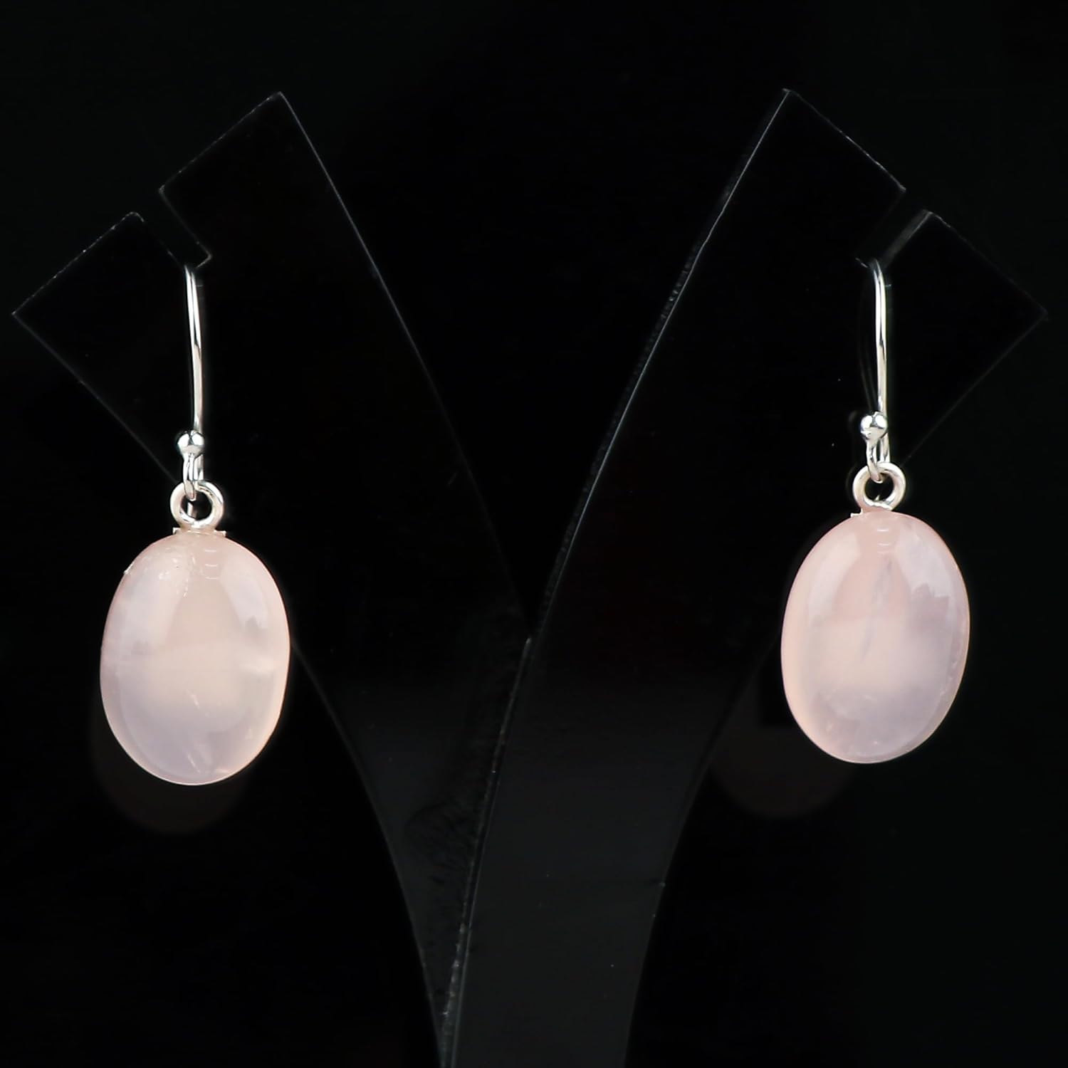 925 Sterling Silver Dainty Earrings, Natural Gemstones Plain Stones, Hypoallergenic Lightweight Jewelry, Handmade Designer Boho Earring, Healing Crystals, Christmas Gift for Women