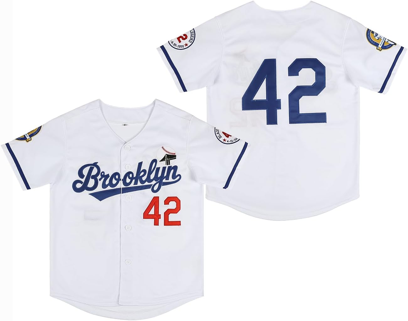 Youth Black Legend Baseball Uniform #42 Stitched Boys Hip Hop Jerseys Shirt for Kids