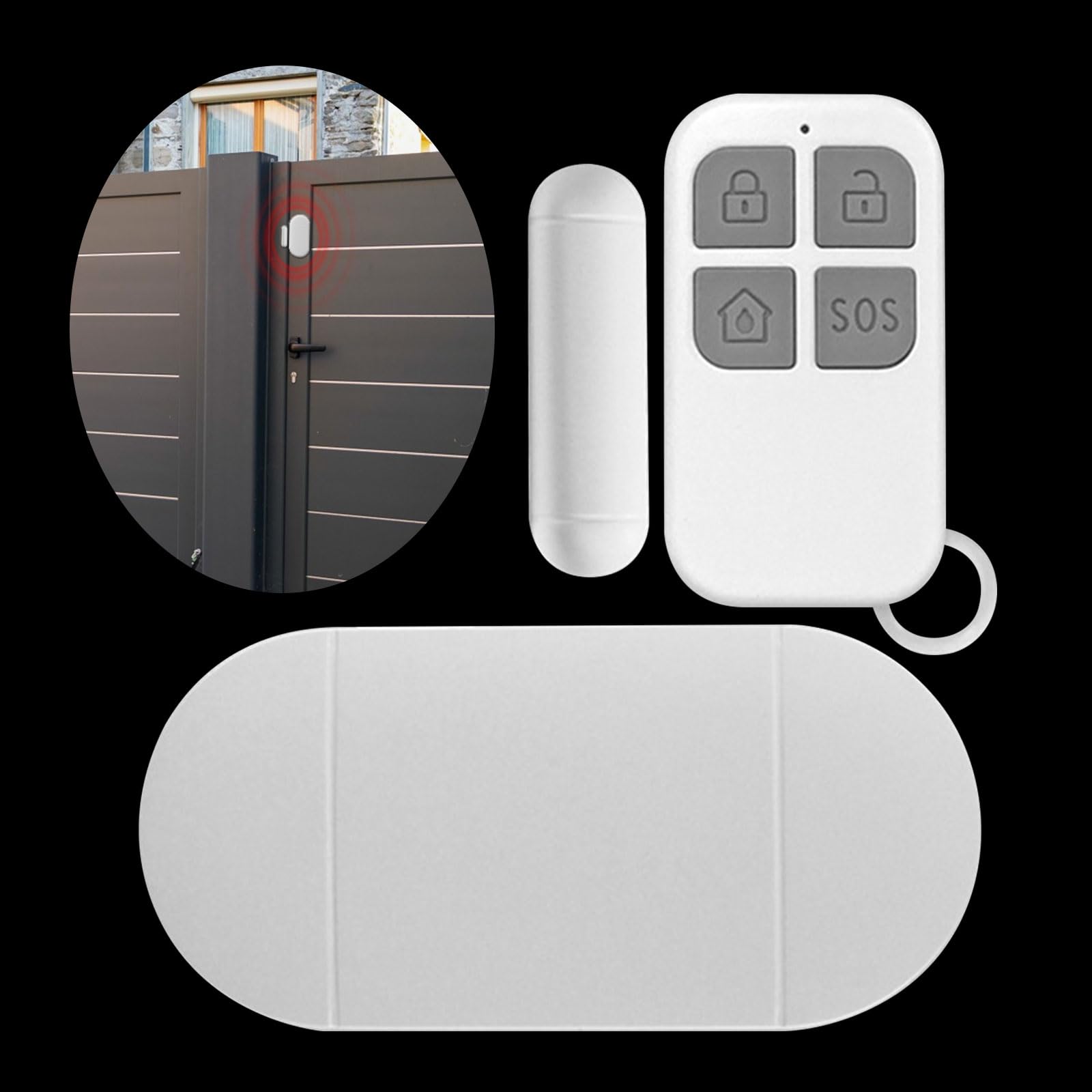 Sensore di allarme per porta, allarme senza fili per finestra, sensori di allarme per porte aperte, allarme antifurto all'ingresso, 130 dB, sensori di sicurezza domestica magnetici wireless per