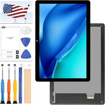 Screen Replacement for Huawei MediaPad T5 10 AGS2-L09 AGS2-W09 AGS2-L03 AGS2-W19 10.1 Tablet LCD Display Touch Panel Digitizer Assembly Full Glass Len Repair with Free Tools (Black)