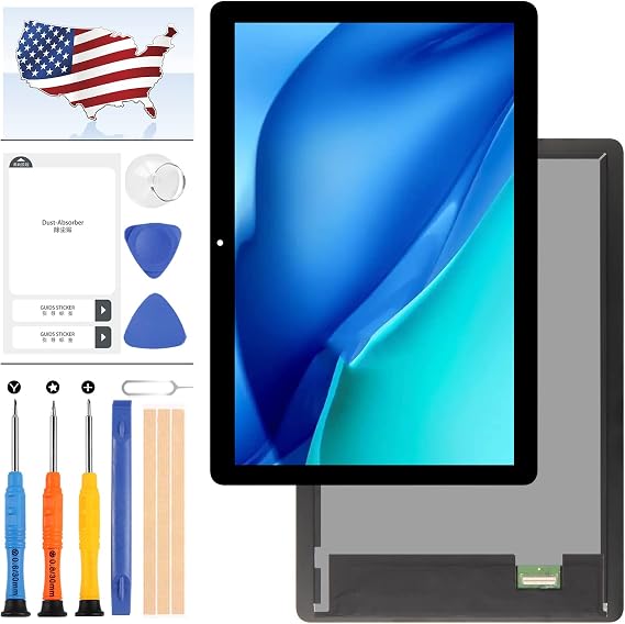 Screen Replacement for Huawei MediaPad T5 10 AGS2-L09 AGS2-W09 AGS2-L03 AGS2-W19 10.1 Tablet LCD Display Touch Panel Digitizer Assembly Full Glass Len Repair with Free Tools (Black)