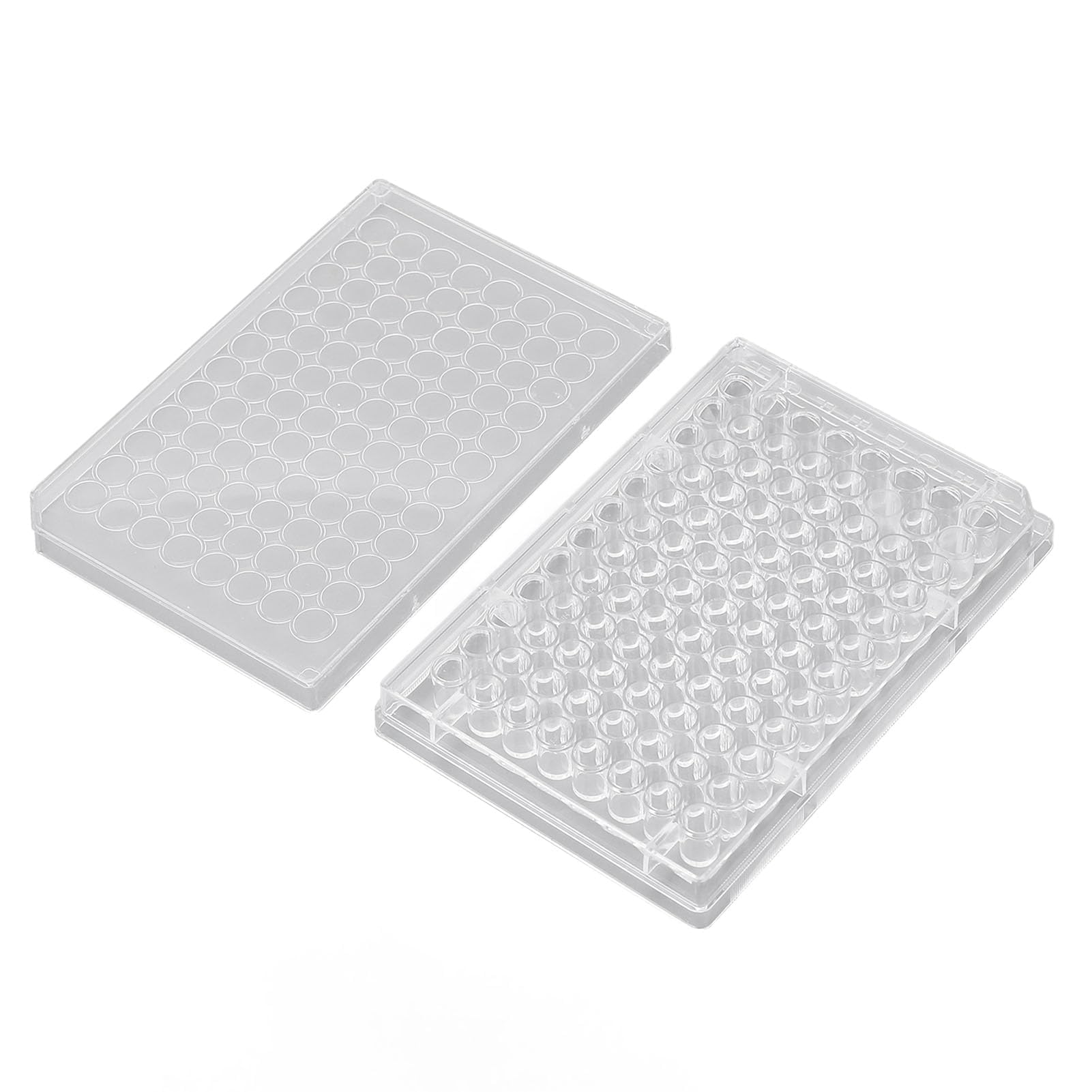 Plaque de Culture Cellulaire Stérile, 96 Puits, Fond Plat, Polystyrène Transparent, 10 Pièces, pour Laboratoire Biologique