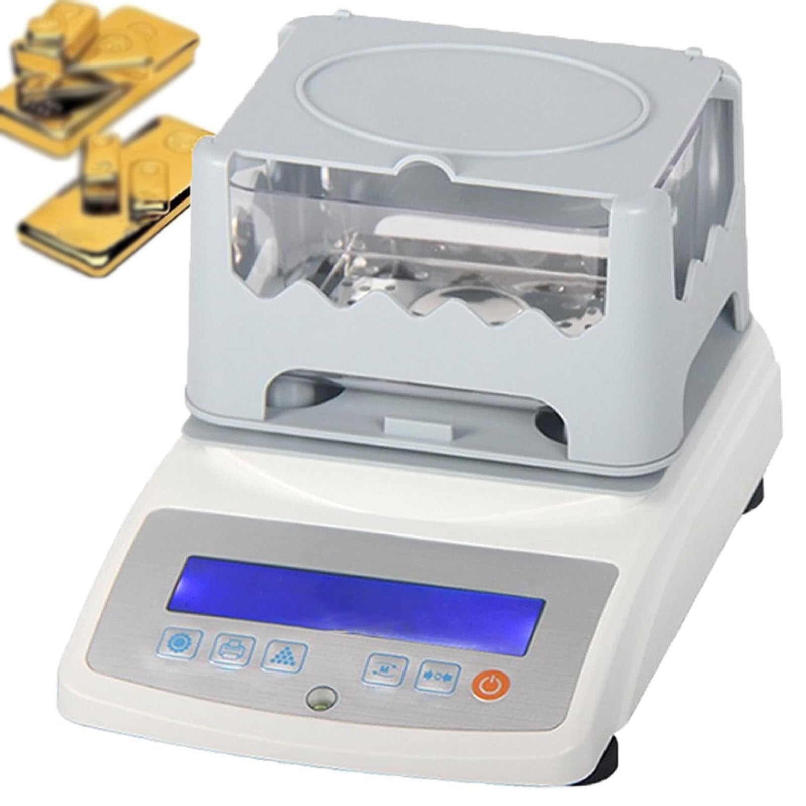 GmhXylophyte Digital Electronic Gold Purity Tester Machine Gold Purity Test Analyzer, Supports Various Sample Forms Including Solids, Blocks/Granules/Floats/Porous Materials 300A