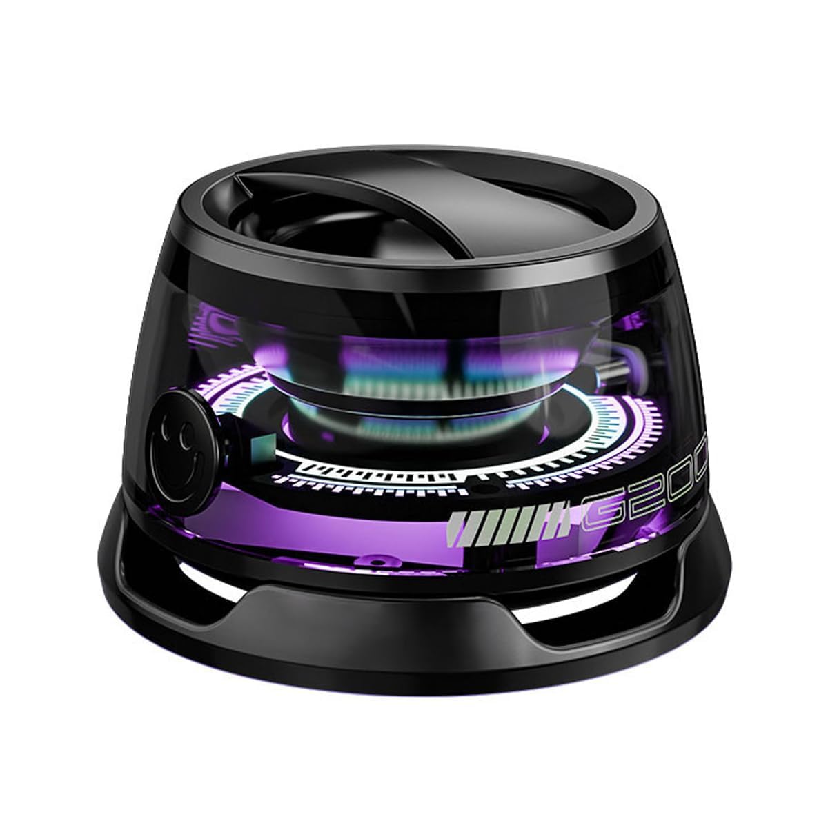 Mini Portable Desktop Vacuum Cleaner with LED Ambient Light, USB Rechargeable Table Dust Cleaner for Office Desk, Keyboard, Study Table, Car Interior & Home, Cordless Compact Crumb Cleaner, Black-image-23