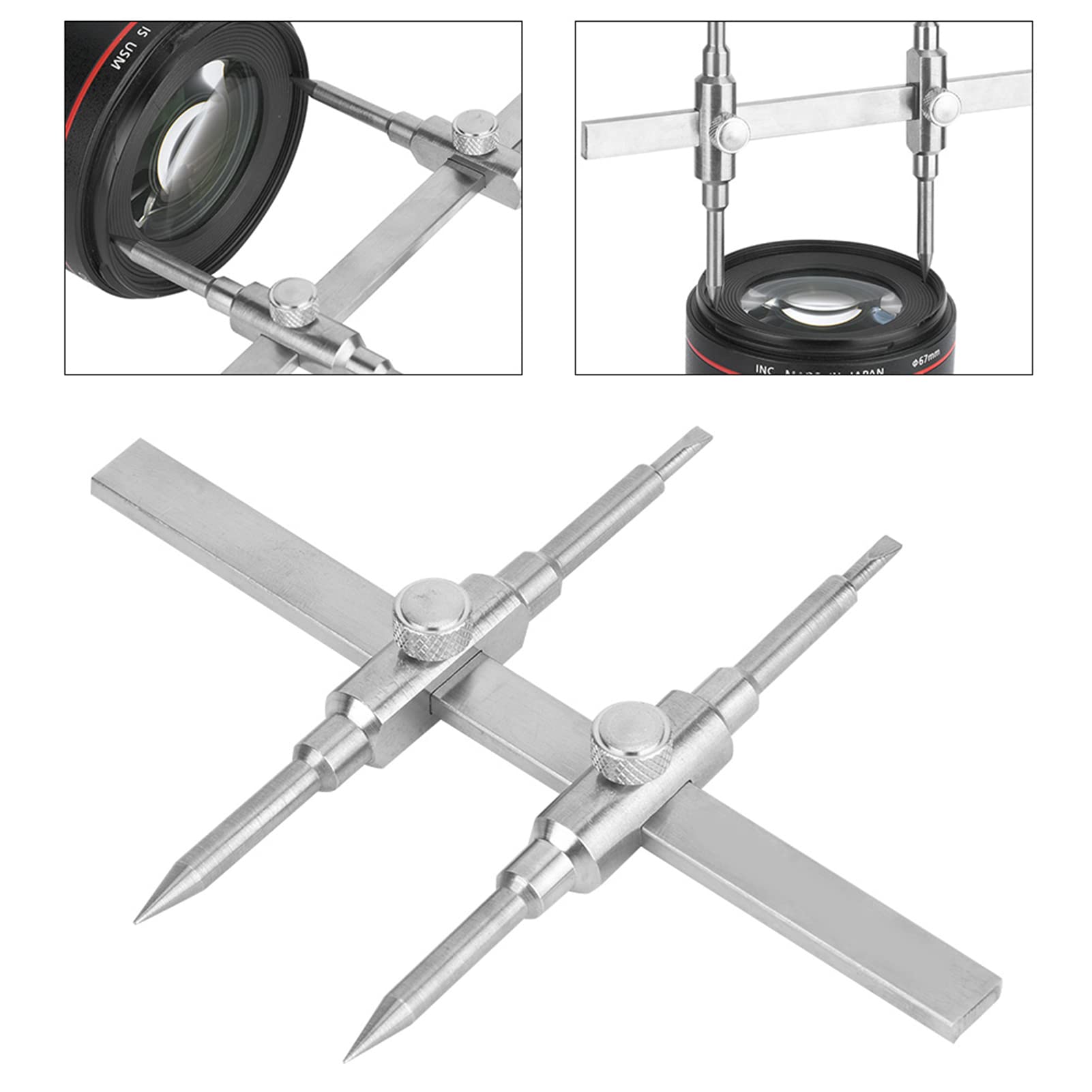 Tbest Lens Spanner, Objektivschlüssel, Dual Tip Kamera Objektiv Reparatur Schraubenschlüssel Wartung Kameraobjektiv Reparaturschlüssel Öffnen Werkzeug Set Objektierkzeug Zerlegen 10-130mm Objektiv