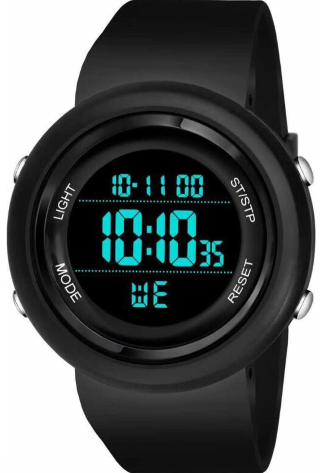 Black Digital Sport Silicone Watch Multifunction Date, Time, Alarm, Led Display Light Day, Stopwatch For Men, Boy, Girls, Womens (B0CG2JTQKD) Amazon Price History, Amazon Price Tracker