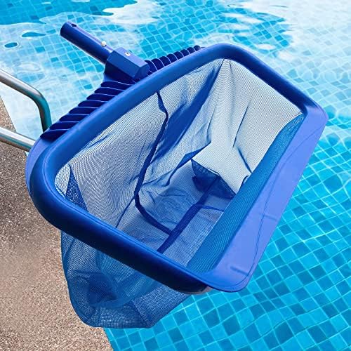 Uoark Pool Skimmer Net, Swimming Pool Leaf Skimmer Net,Heavy Duty 20" Pool Skimmer Net, Heavy Duty Leaf Rake Cleaning Tool, Reinforced Frame Deep Rake Net.