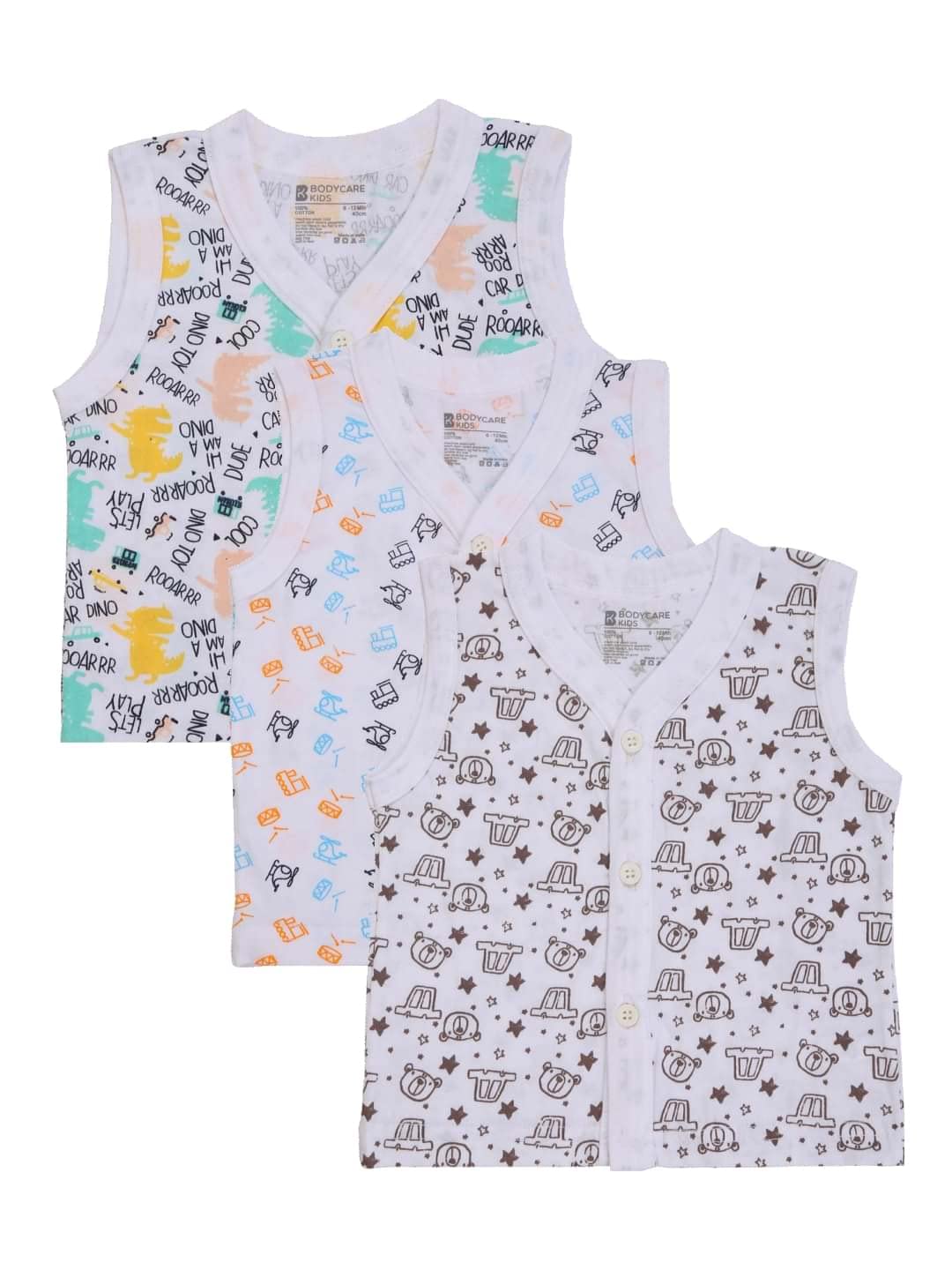 BODYCARE Unisex Regular Fit Vest Front Open Half Sleeves Pack Of 3 - Review, Price and Buying Guide