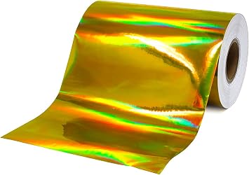 DECO65 Holographic Gold Chrome Adhesive Craft Vinyl 6ft x 1ft