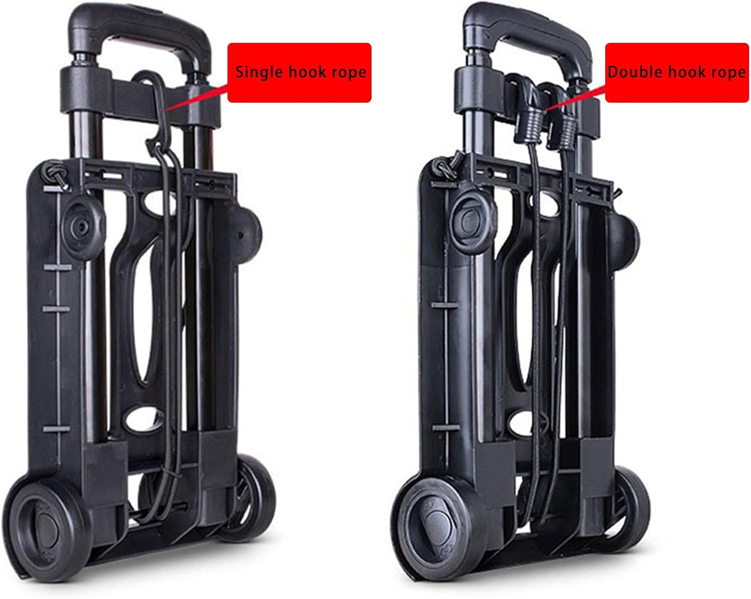 Foldable Trolley Cart Easy to Store Rolling Folding Shopping Trolley Suitable for Groceries Shopping and Travel Easy Storage